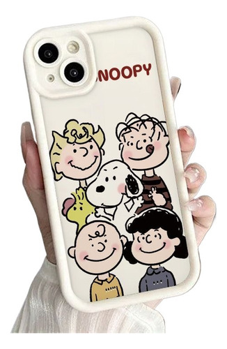 Funda De Teléfono Cartoon Snoopy Para iPhone 15, 14, 13, 12,