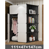 Armario Closet Organizador Plástico Ropa Portátil 8 Cubo