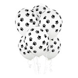 Pack 100 Globos De Latex Huellitas R12 - 30 Cm Decoración 