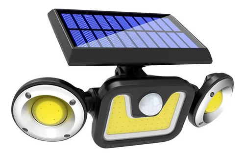 Lampara Led Panel Solar Sensor De Movimiento Luz Giratoria