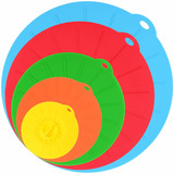 Microondas Cubre Tapas Conjunto De 5 coloridos Combo A Para 