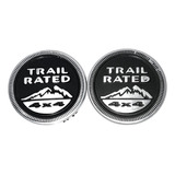 2 Emblemas Trail Rated 4x4 Jeep Wrangler Tj Yj Jk