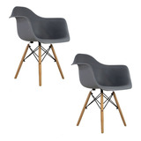 Set 2 Sillas Eames Mundo In Estocolmo Comedor Color De La Estructura De La Silla Gris