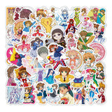 Card Raptor Sakura Anime 50 Calcomanias Stickers Pvc Vs Agua