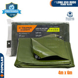 Lona Uso Rudo, Verde Olivo, 4 X 6 M, Truper Expert  16376
