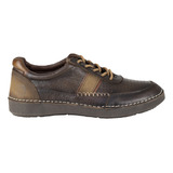 Zapato Casual Para Hombre Urbano Lobo Solo 8163 Camel Piel