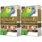 Kit 2 Nutrópica Seleção Natural Papagaio 300g Grãos Semente