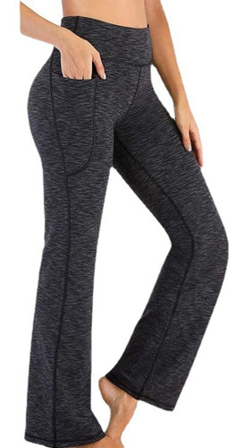 Leggings Deportivos Con Bolsillo Pantalones De Pierna Ancha