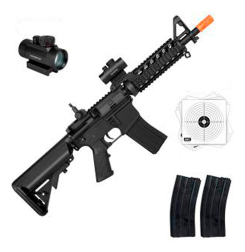 Rifle Ar15 Cyma Aeg Elétrico Bivolt Cm505 6mm +red Dot +2mag