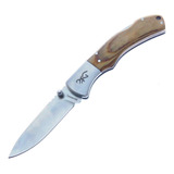 Br0368 Browning Navaja Maple Pakkawood Filo Liso 