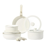11pcs Pots And Pans Set, Nonstick Cookware Detachable/remova
