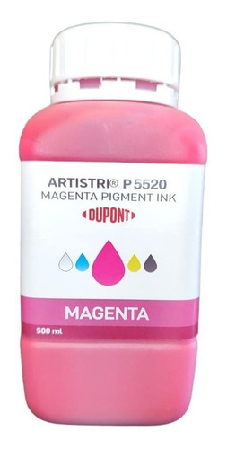 Tinta Textil Dtf Dtg Dupont Artistri® P5520 Magenta 500 Ml