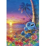 Kit De Pintura Con Diamantes 5d Lilo Y Stitch Disney 40x3...