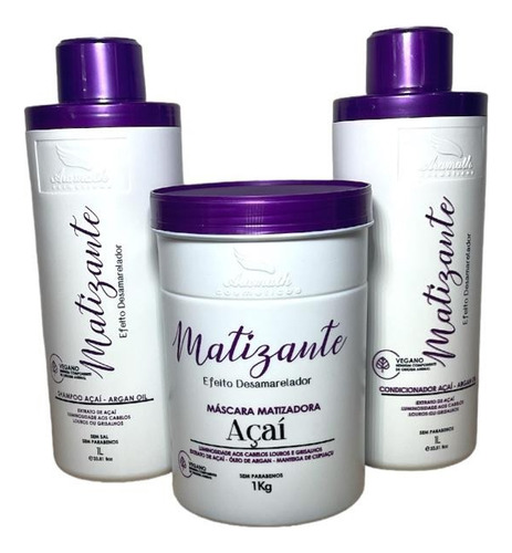 Kit Matizador Profissional Aramath Extrato De Açai