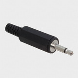 Conector Mini Plug Mono 3,5mm Para Cable Plastico Pack X 10