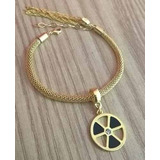 Pulseira Berloques Radiologia Radiologista Folheado Ouro.