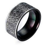 Anillo Cultura Chino Cuatro Animales Acero Inoxidable Hombre