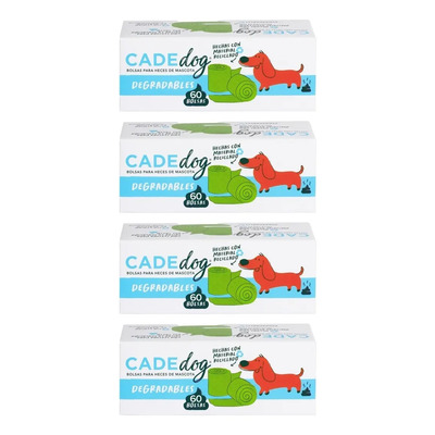 240 Bolsas Para Heces De Mascota Cadedog, 22x35cm, Pack 4x60 | MercadoLibre