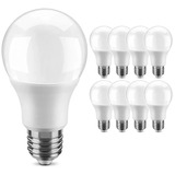 Kit 10 Lâmpada Led Bulbo 9w Branco Frio E27 Bivolt