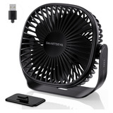 Ventilador De Escritorio Smartdevil Ajuste Dual 360 Negro