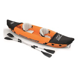 Kayak Inflable Bestway Hidro Force Lite-rapid X2 + Remos