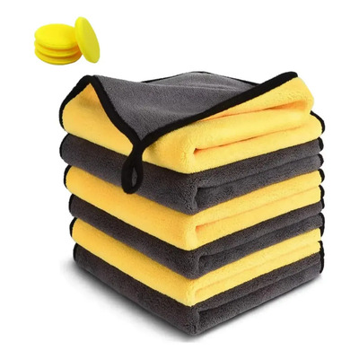 6pcs Paño Microfibra Auto 30x60cm Cuidado Del Hogar, Microfibra Para Limpiar El Coche, Trapos, Toalla Para Carro, Paños Para Automóviles, Productos Para Lavar Coches Amarillo | MercadoLibre