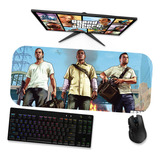 Mouse Pad Gamer 70x30cm Gta V - Franklin Michael Trevor 1