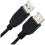 Cable De Extension Usb, 6 In/negro