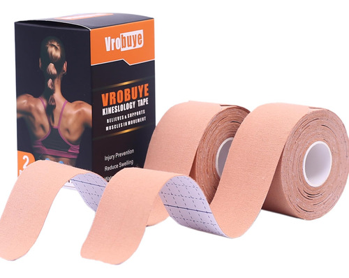 Kinesiology Tape Pro - 2 Rollos De Cinta Impermeable Transpi