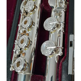 Flauta Transversal Yamaha Yfl 784 Profissional Vazada Prata 