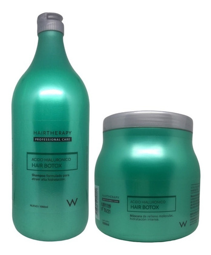 Shampoo + Máscara Hair Botox Hialurónico Hair Therapy 1000ml