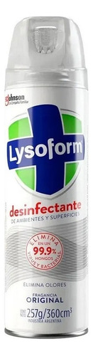 Limpiador Lysoform En Aerosol 360ml