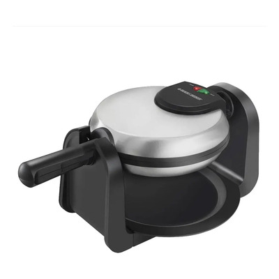 Waflera Black+decker Belga Giratoria Antiadherente, Wm1404s Color Negro | Envío gratis