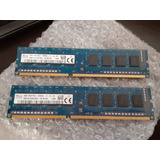 Memoria Ram Hynix 4gb Ddr3 Sdram Azul X 2 Modulos.