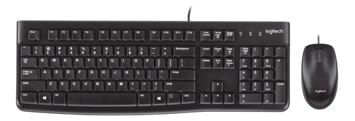 Teclado Y Mouse Con Cable Logitech K120 M90 Combo Para Pc