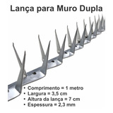 Kit 10 Mts De Lança Cortante Para Proteção De Muro Mandíbula