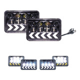 Par Faro Unidad Rectangular 12 Led 4x6 Direccional Flecha