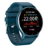 Smartwatch Lige Hombre Y Mujer Color Azul Y Negro