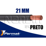 2 Metro Cabo Elétrico Bateria Flexível 21mm Som Automotivo