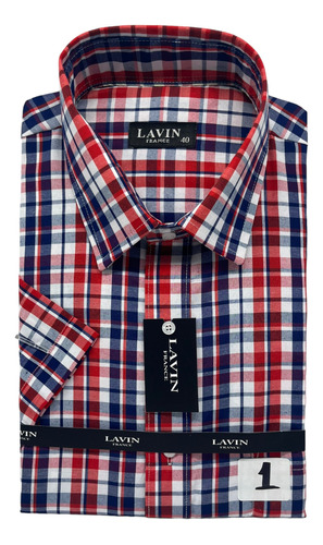 Camisa Lavin Rayas Y Cuadros Manga Corta