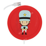 Calentador Posavaso Termico Para Taza Usb Silicon 9993 Color Rojo Soldado