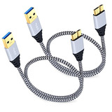 Galaxy S5 Cable Cargador, Besgoods 2-pack 1.5ft Corto Trenza
