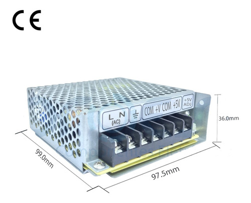 Fonte De Alimentação Rd-50a Mean Well Saída Dupla +5v,+12v