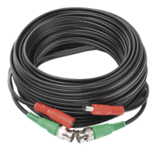 Cable Coaxial ( Bnc Rg59 ) + Alimentación Siamés 10 Metros