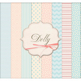 Kit De Papel Digital Shabby Chic Rosa Y Celeste Dolly