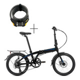 Bicicleta Tern B8 Negra Con Guardabarros Y Parilla + 8064 