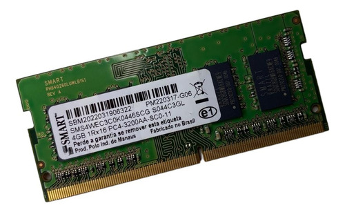 Memoria 4gb Ddr4 P/ Notebook Samsung Book Np550xda Original