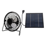 Mini Panel Solar De 5 W, Ventilador De Hierro Y Refrigeració