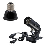 Kit Suporte Soquete + Lâmpada Cerâmica 110v 50w