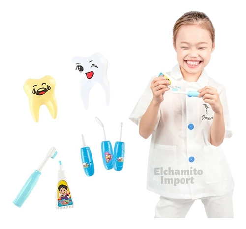 Disfraz Doctor Dentista Para Niños + Accesorios